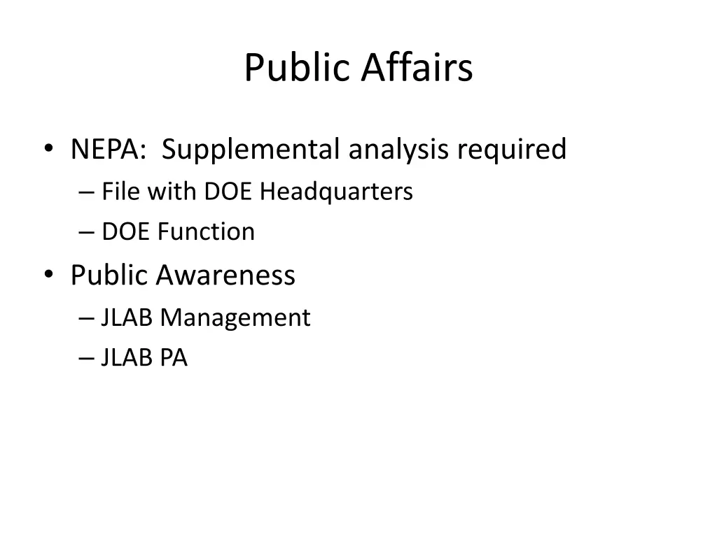 public affairs