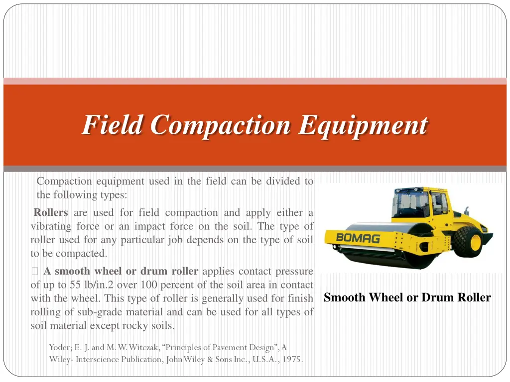 field compaction equipment
