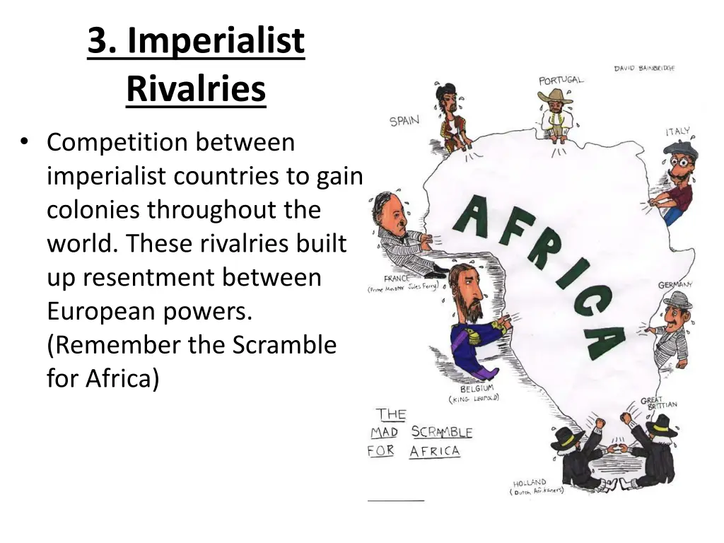 3 imperialist rivalries