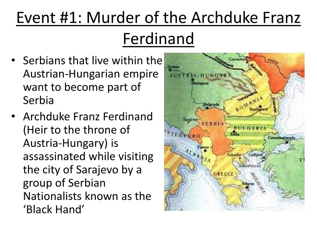 event 1 murder of the archduke franz ferdinand
