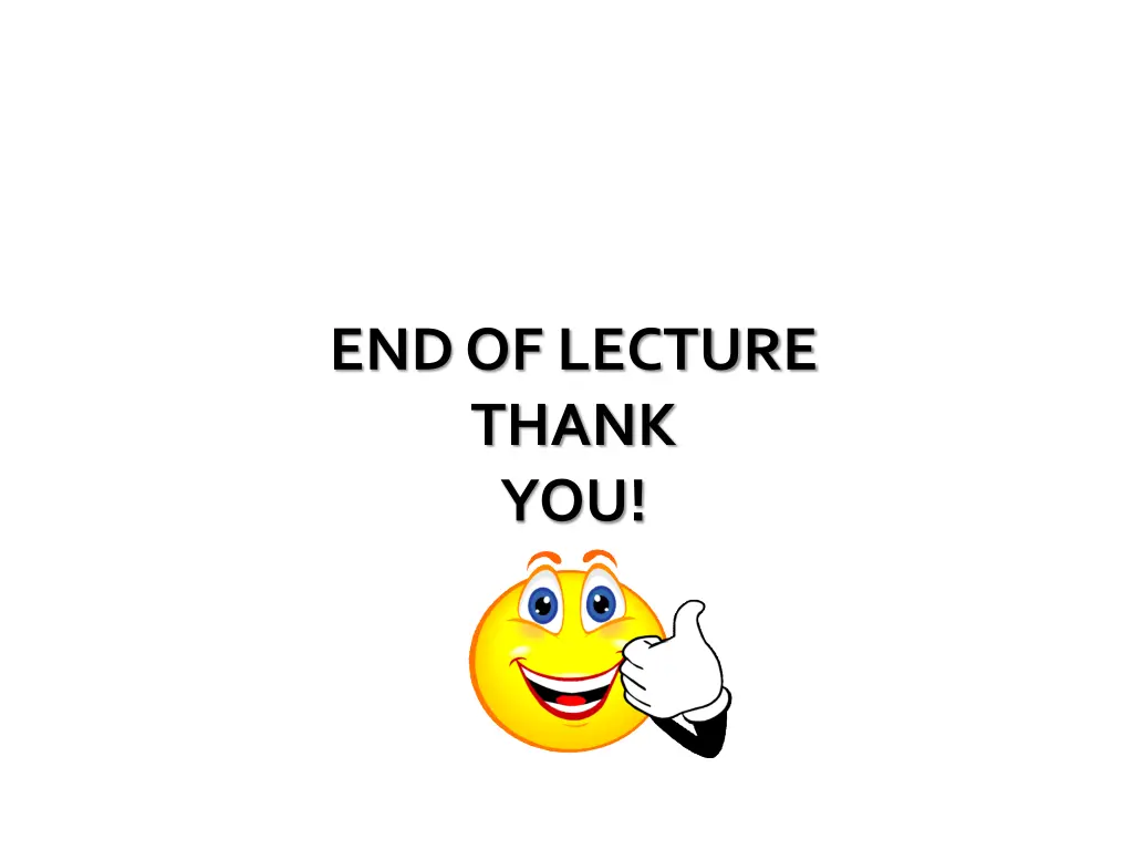 end of lecture thank you