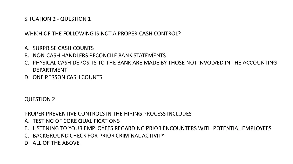 situation 2 question 1