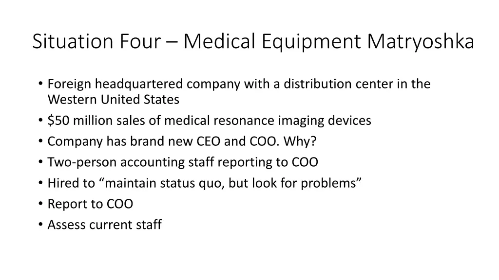 situation four medical equipment matryoshka