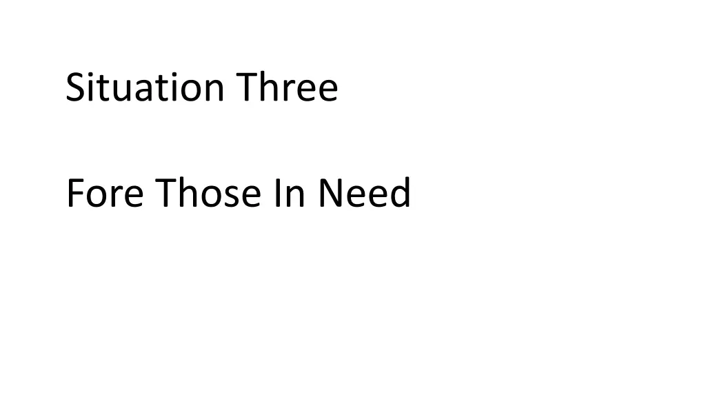 situation three