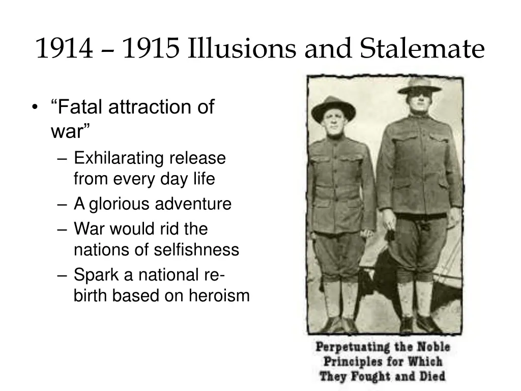 1914 1915 illusions and stalemate 3