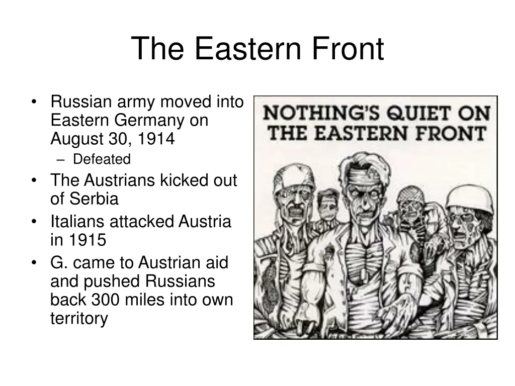 the eastern front