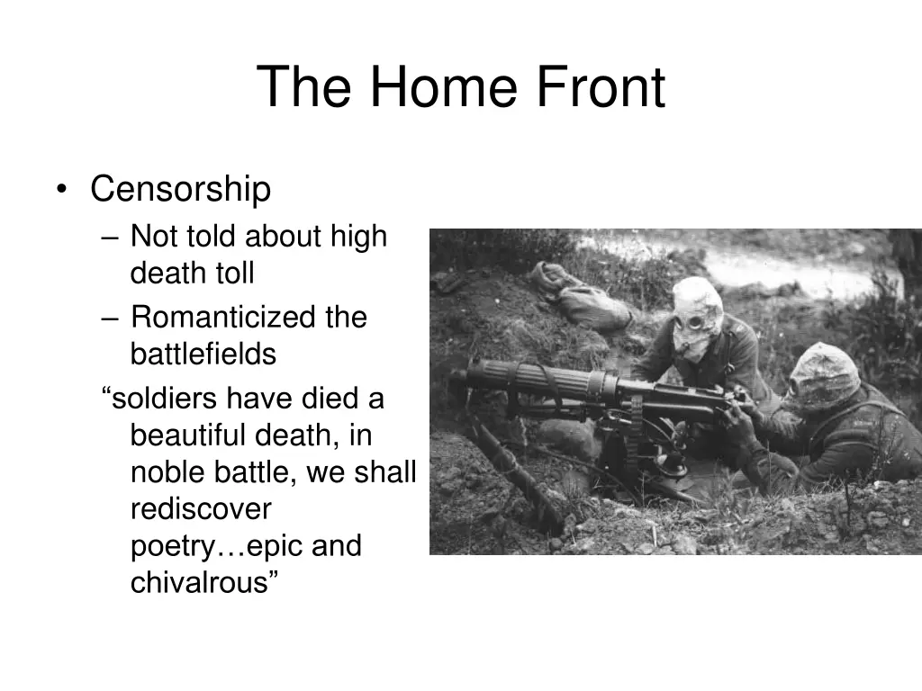 the home front 1