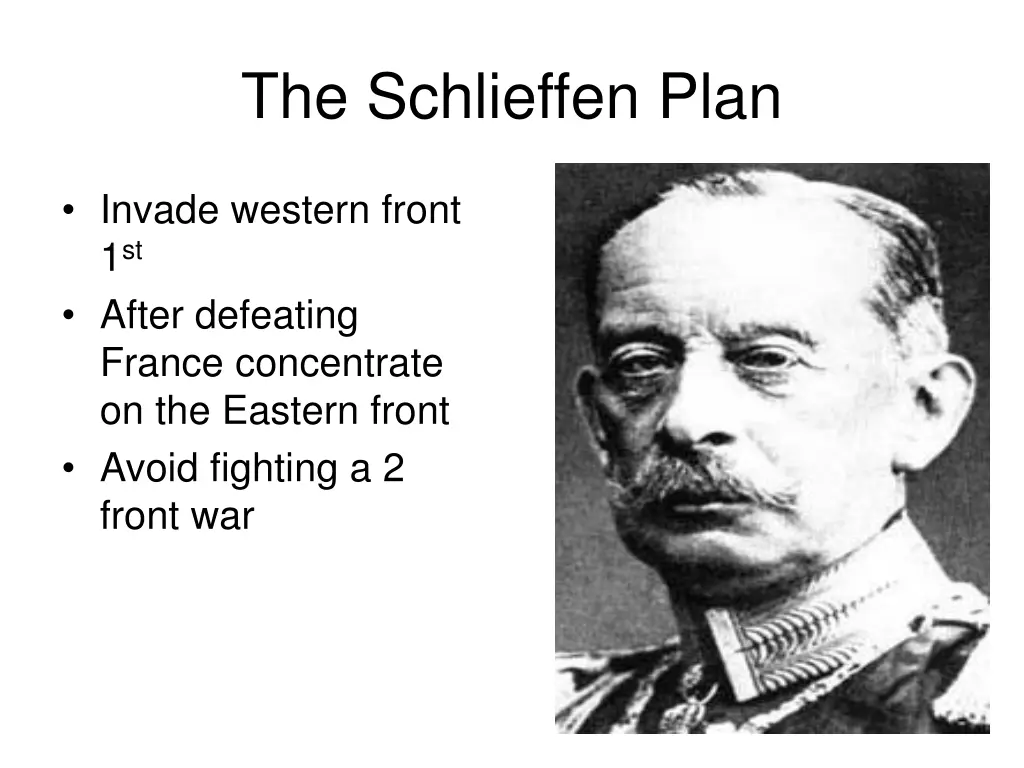 the schlieffen plan