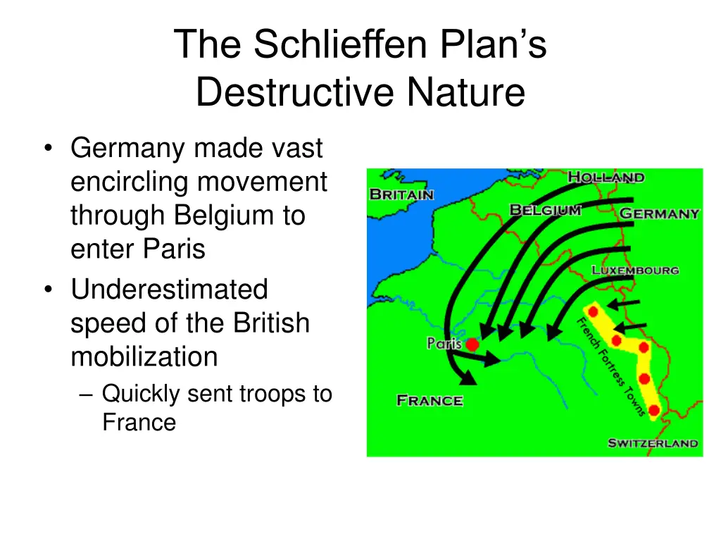 the schlieffen plan s destructive nature 1