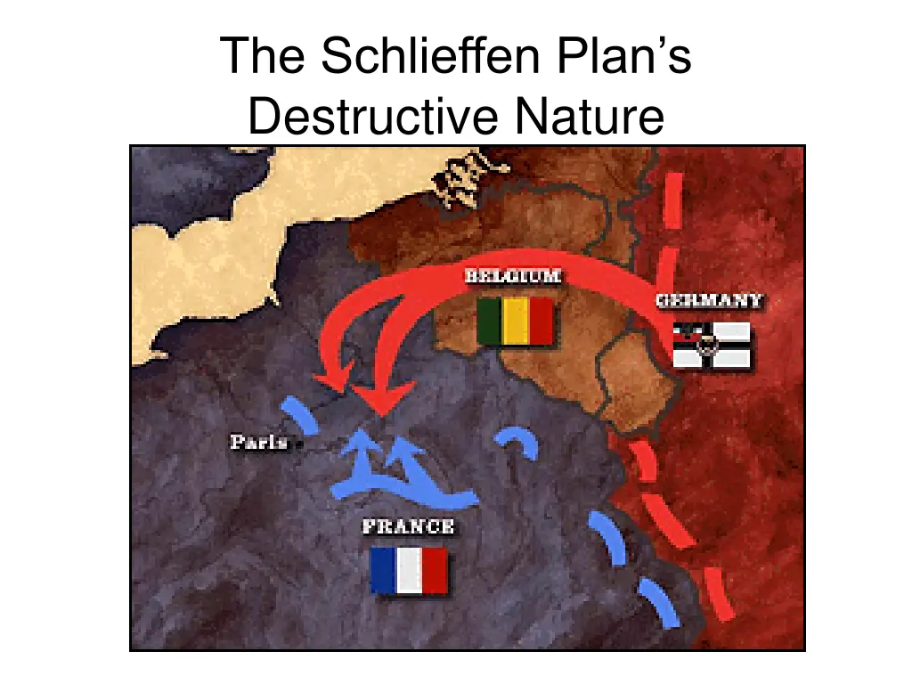 the schlieffen plan s destructive nature