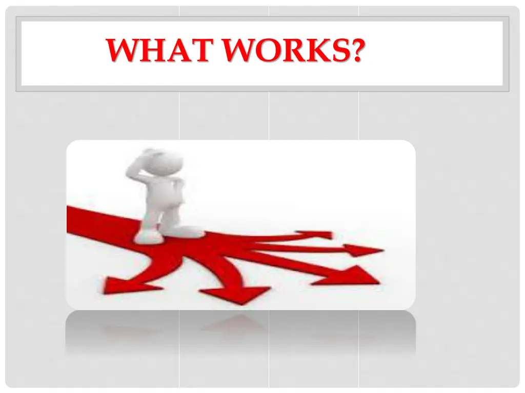 what works