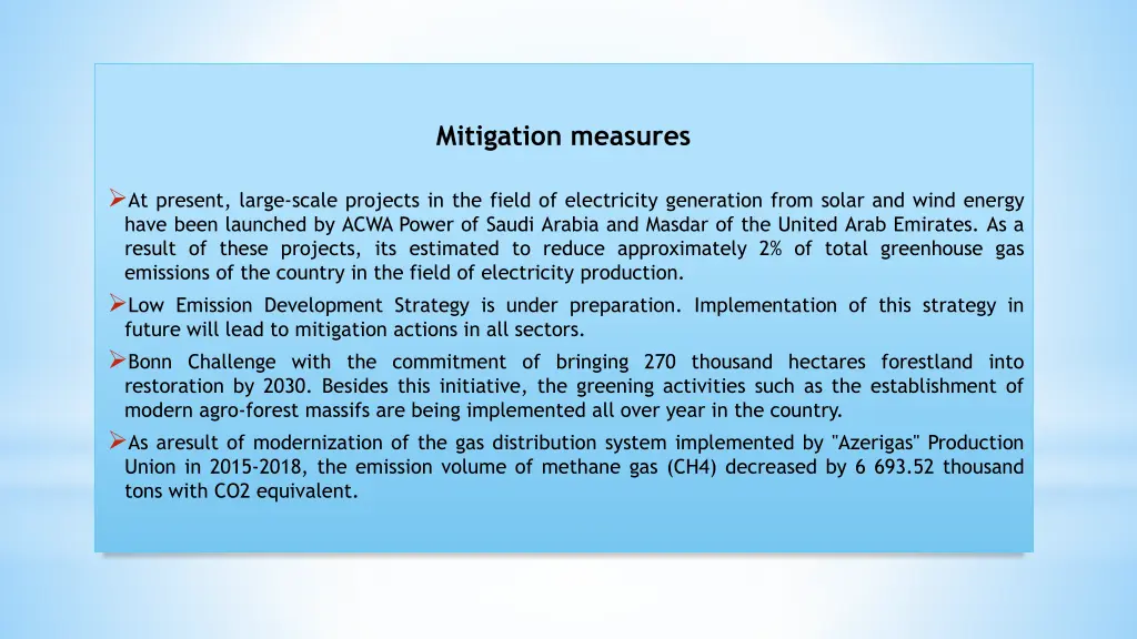 mitigation measures