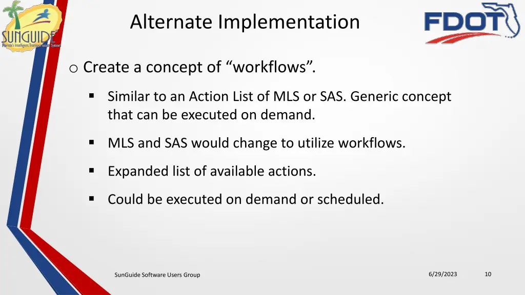 alternate implementation