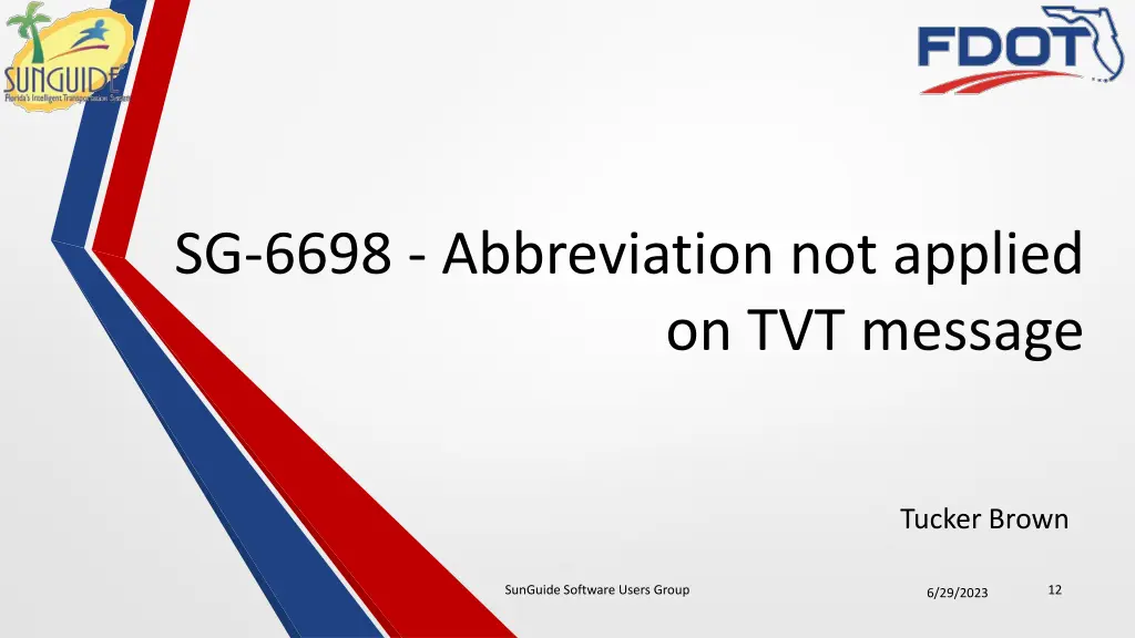 sg 6698 abbreviation not applied