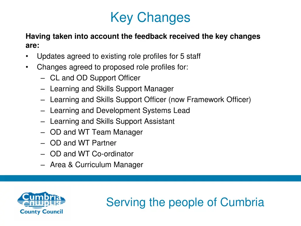 key changes 1