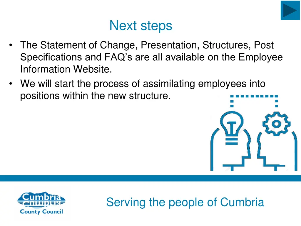 next steps