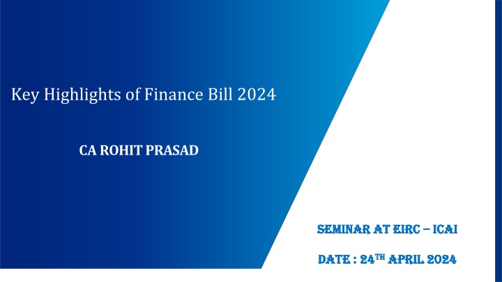 key highlights of finance bill 2024