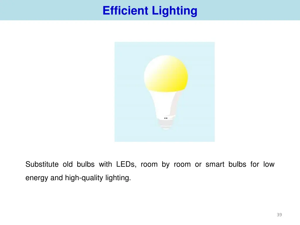 efficient lighting
