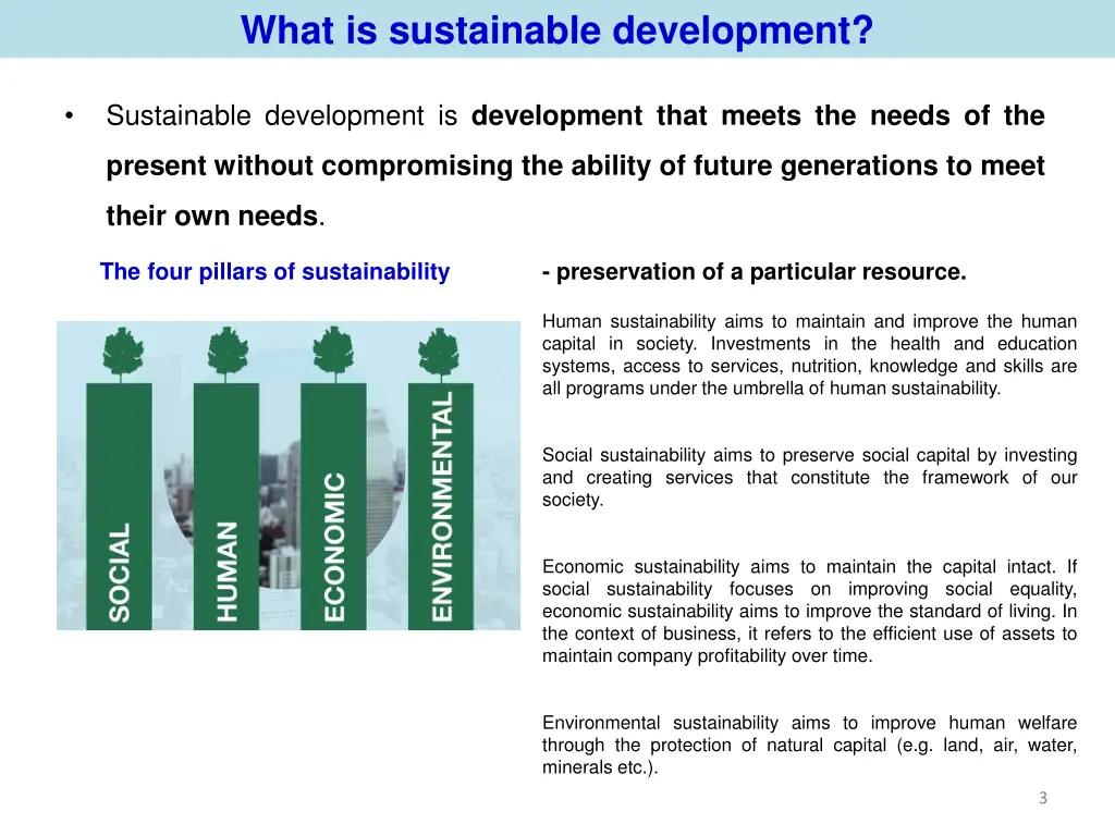 what is sustainable development