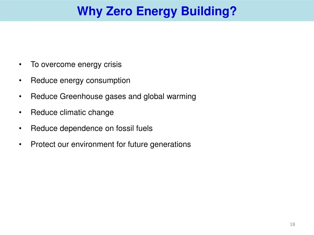 why zero energy building