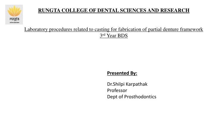 rungta college of dental sciences and research