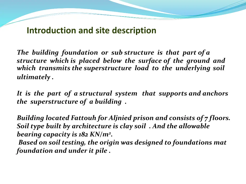 introduction and site description