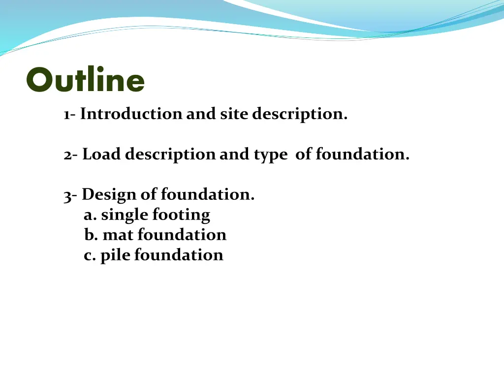 outline 1 introduction and site description