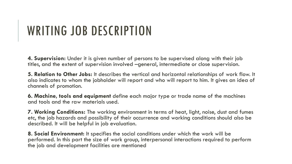writing job description 1