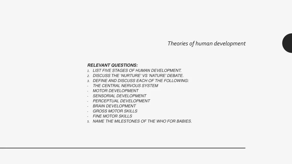 theories of human development 9