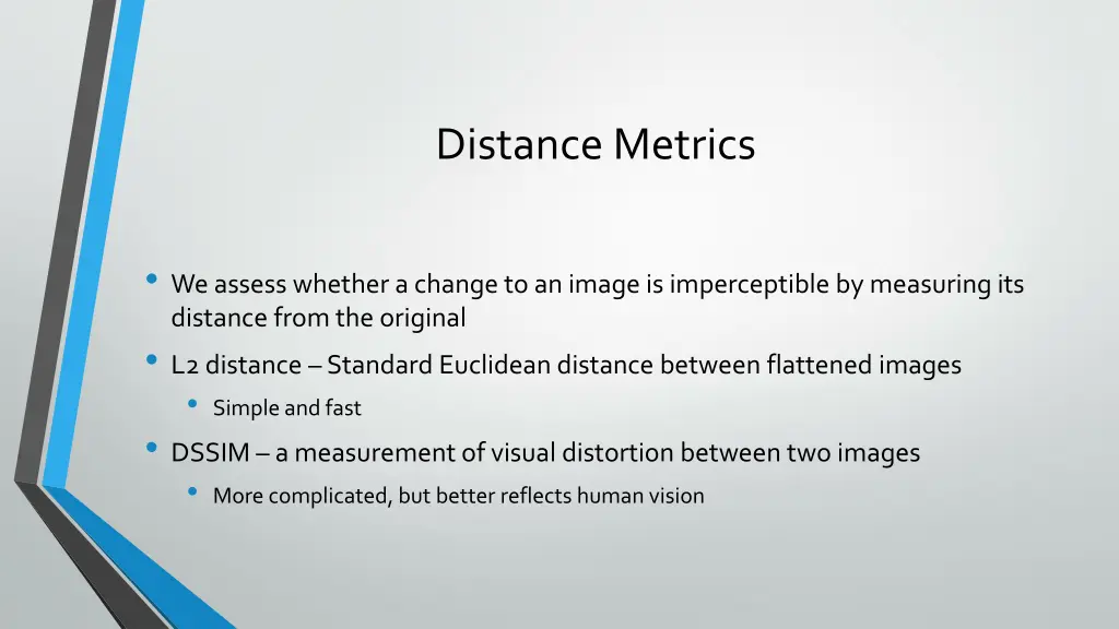 distance metrics