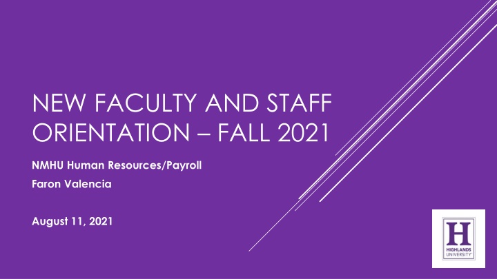 new faculty and staff orientation fall 2021