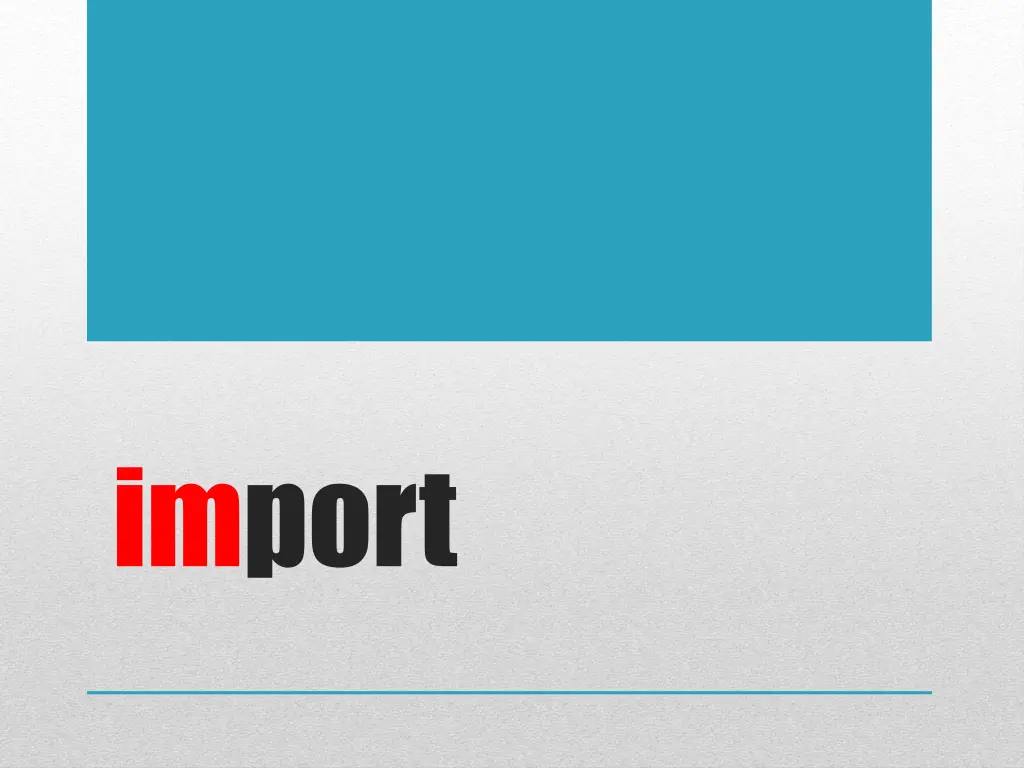 import