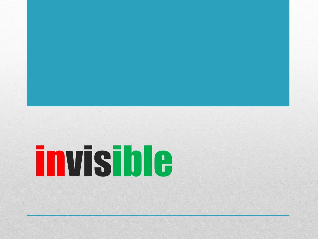 invisible 1