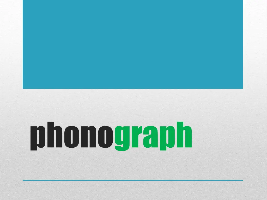 phonograph 1