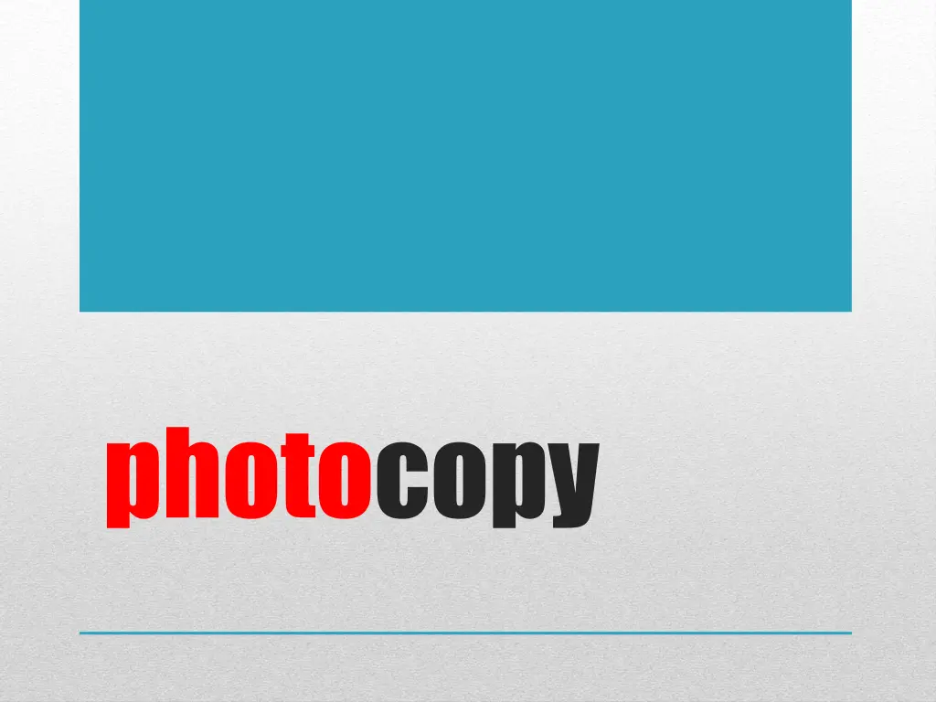 photocopy