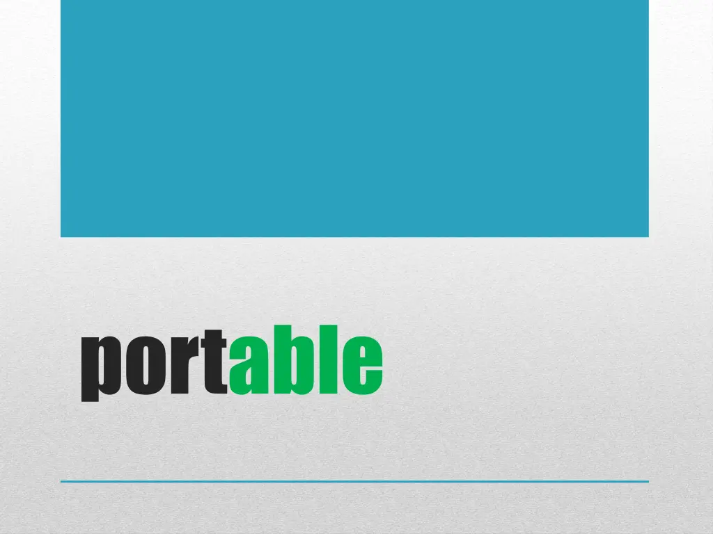 portable