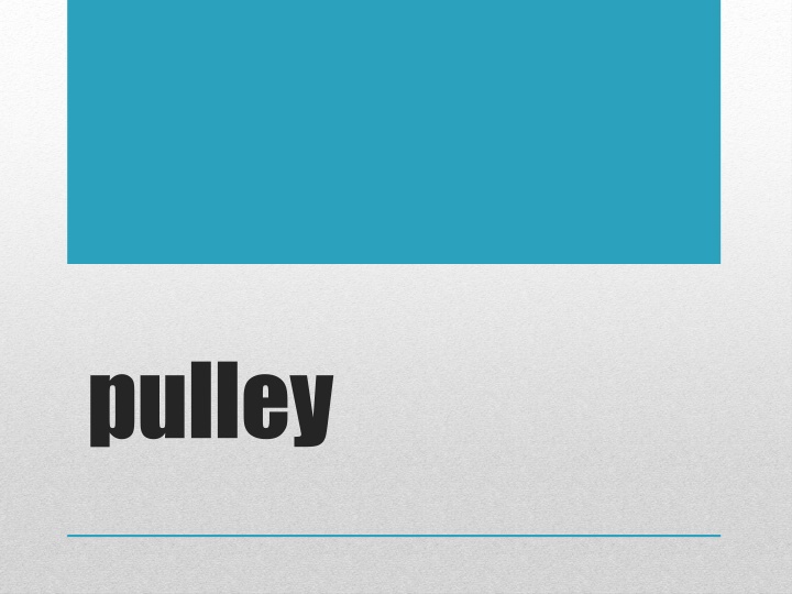 pulley