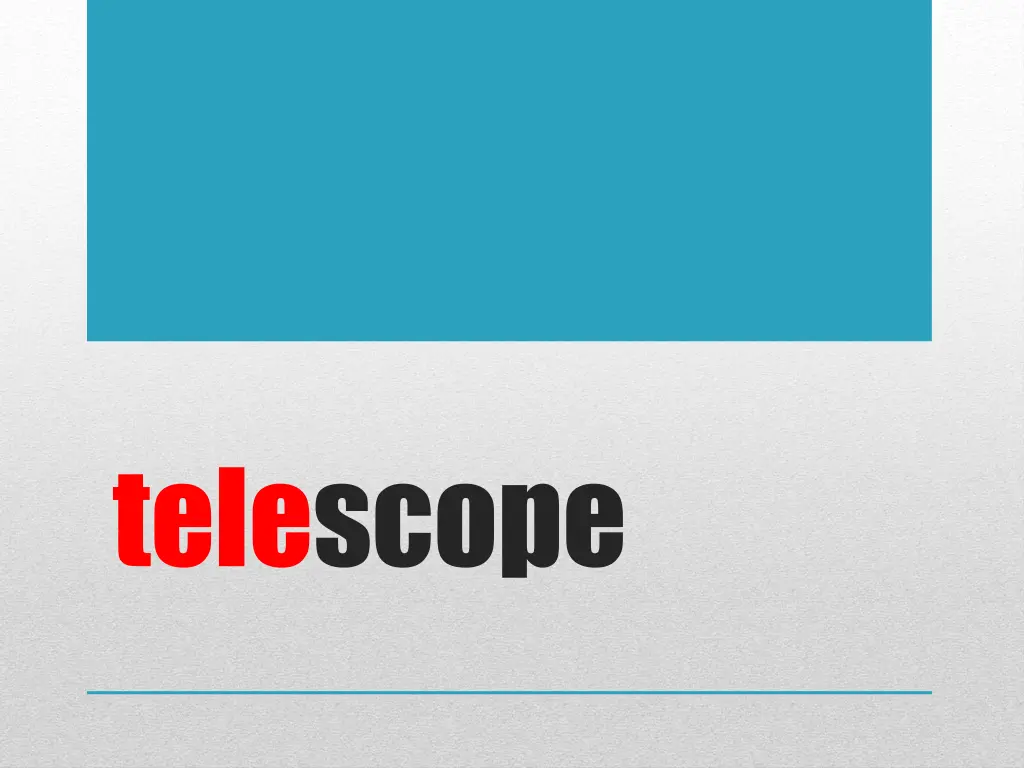 telescope