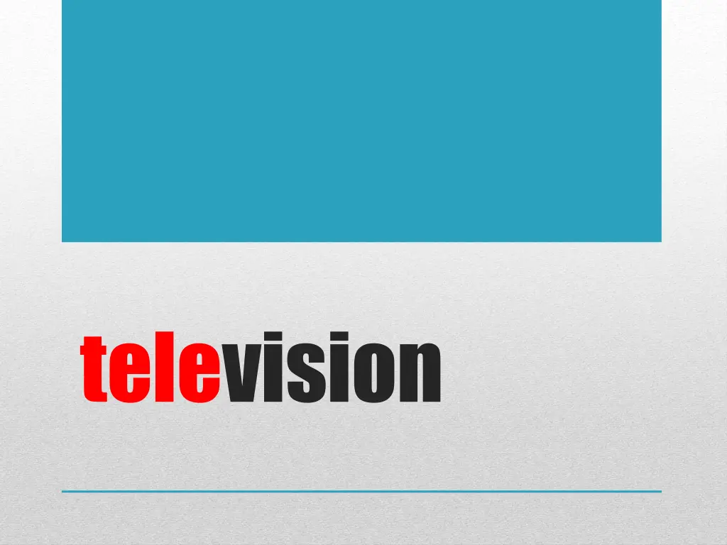 television