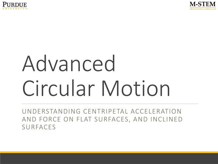 advanced circular motion