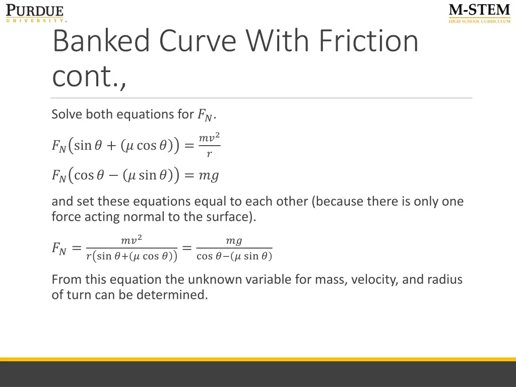 banked curve with friction cont 1