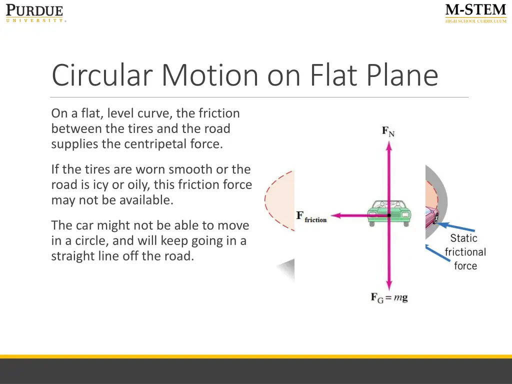 circular motion on flat plane