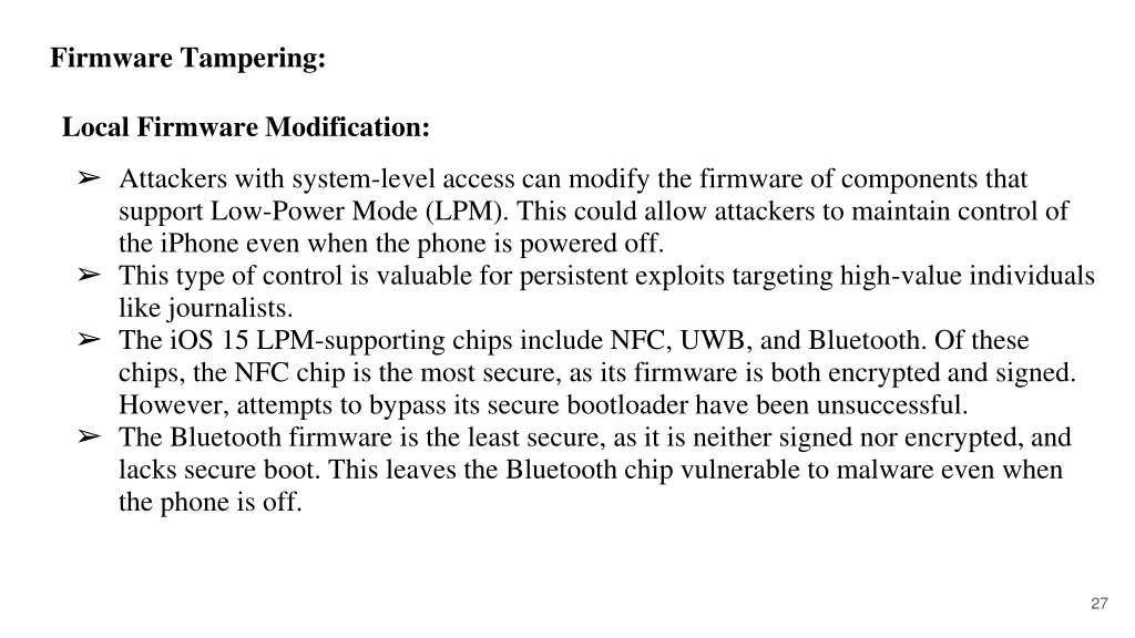 firmware tampering