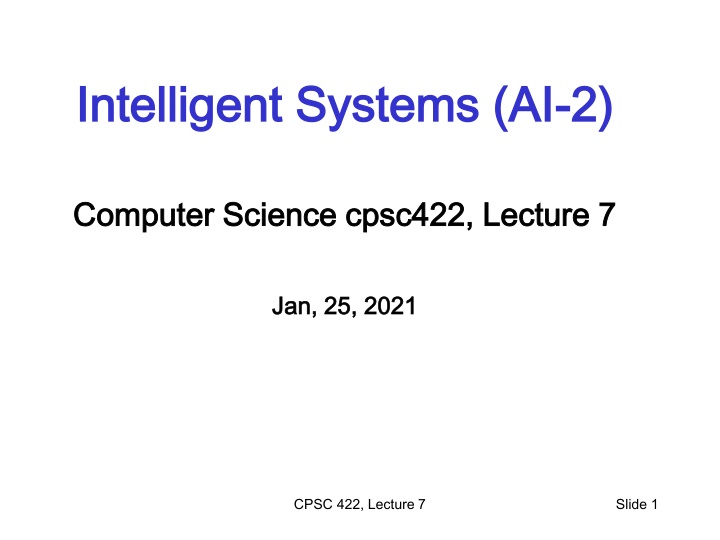 intelligent systems ai intelligent systems ai 2 2