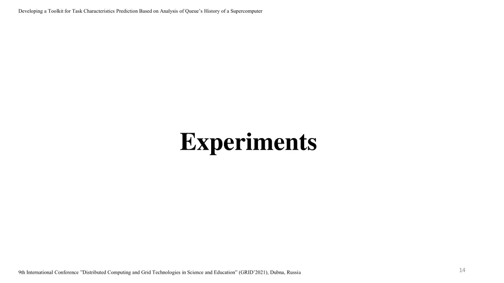 developing a toolkit for task characteristics 13