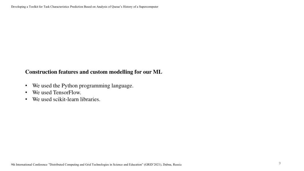 developing a toolkit for task characteristics 8
