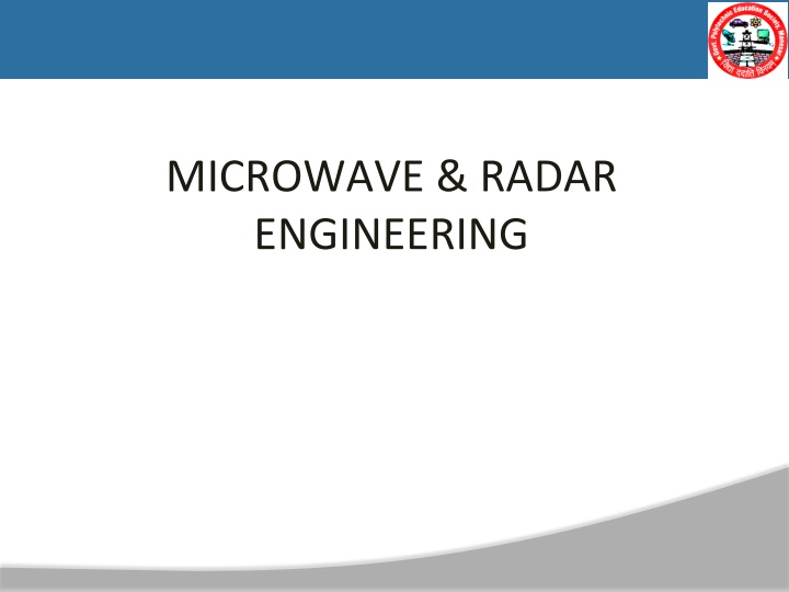 microwave radar engineering