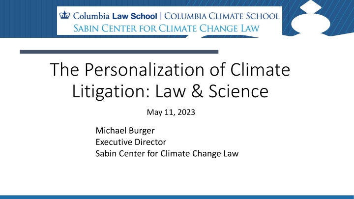 the personalization of climate litigation