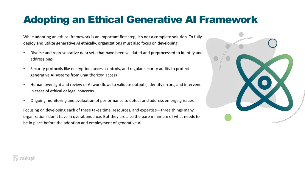 adopting an ethical generative ai framework