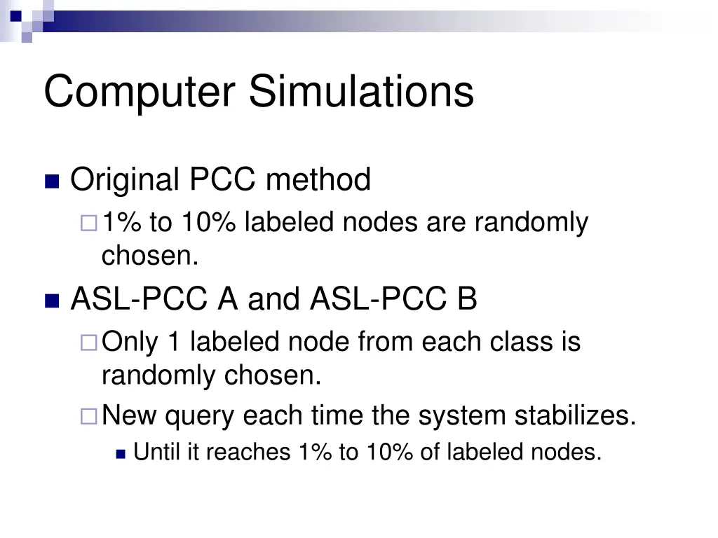 computer simulations